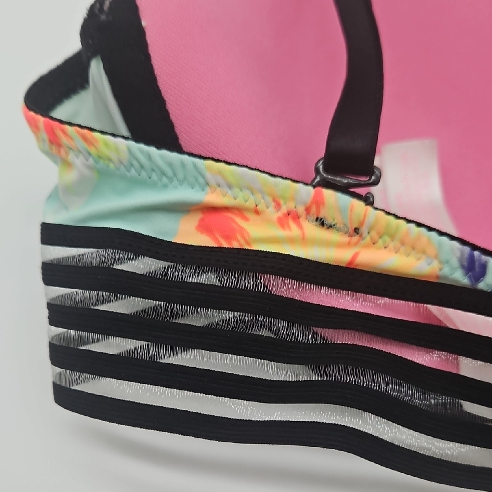 Victoria's Secret Mint Floral Bra with Black Straps Wear Everywhere T-shirt - Picture 8 of 11